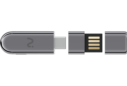 Inspelningsdongel / Diktafon Viaim NoteKit AI, USB-C / USB-A, Grå
