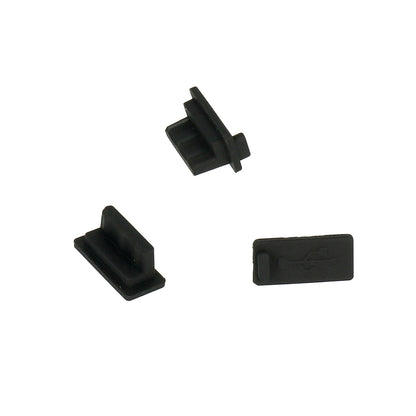 OEM Dammskydd för telefonport, USB-A, Set om 10 stycken, Svart