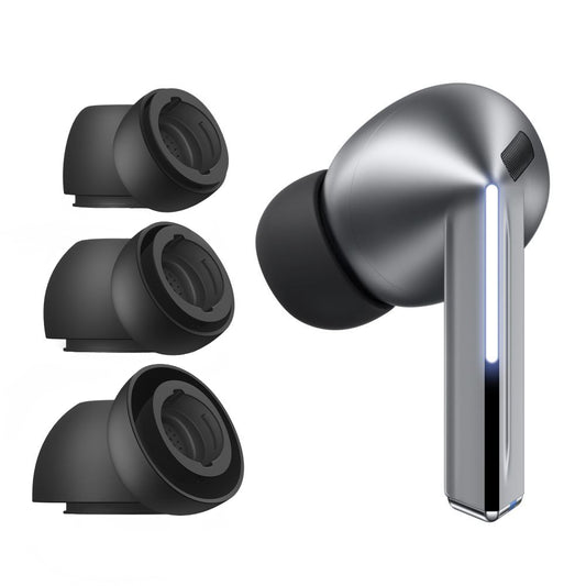 Tech-Protect öronproppar för Samsung Galaxy Buds3 Pro, Storlek S / M / L, Svarta