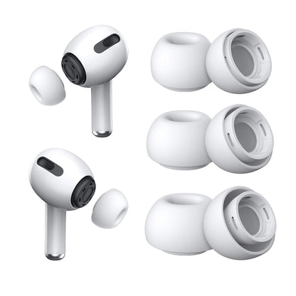 Techsuit ET1 Ear Tips for Apple AirPods Pro Series, Set of 3 Pieces, White