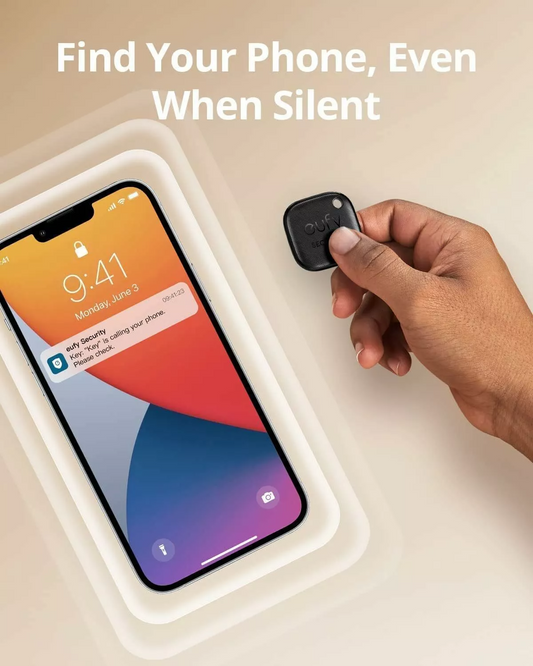 Eufy Security SmartTrack Link för iOS-serien, Set om 4 stycken, Svart E87B0012