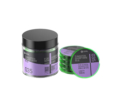 Tungstentråd 2UUL WS-035, 0,035 mm, 100 m, Set om 5 stycken