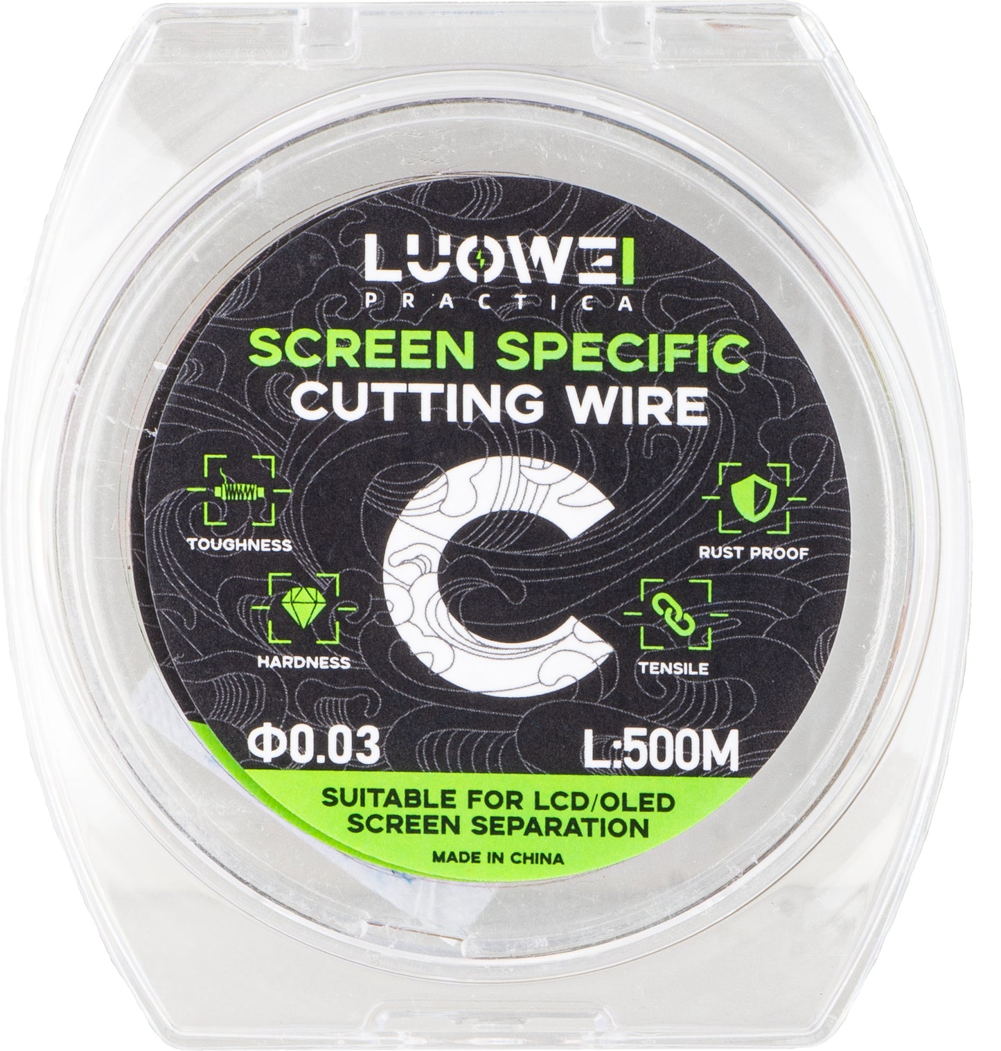 Luowei molybdentråd, 0,03 mm, 500 m