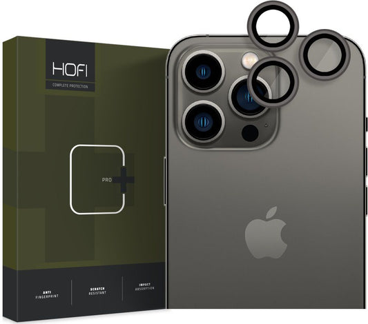 Skyddsfilm för bakre kamera Tech-Protect CamRing PRO+ för Apple iPhone 14 Pro Max / 14 Pro, Härdat glas, Svart