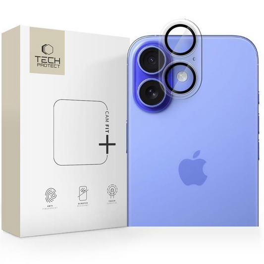 Skyddsfilm för bakre kamera Tech-Protect CamFull Fit+ för Apple iPhone 17, Härdat Glas, Matt Transparent