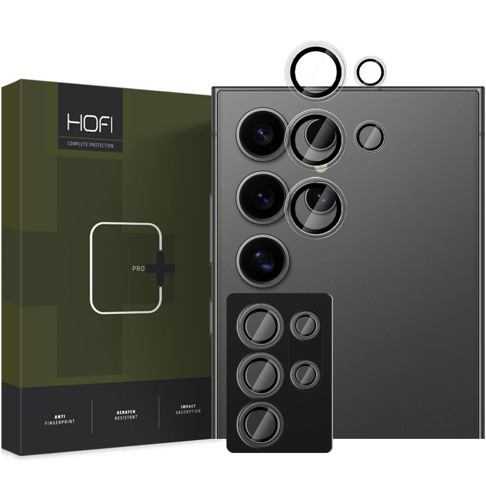 Skyddsfodral för bakre kamera HOFI CamRing PRO+ för Samsung Galaxy S25 Ultra S938, härdat glas, svart