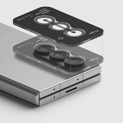 Skyddsfilm för bakre kameran Ringke för Samsung Galaxy Z Fold6 F956, Härdat glas, Set med 2 stycken, Svart