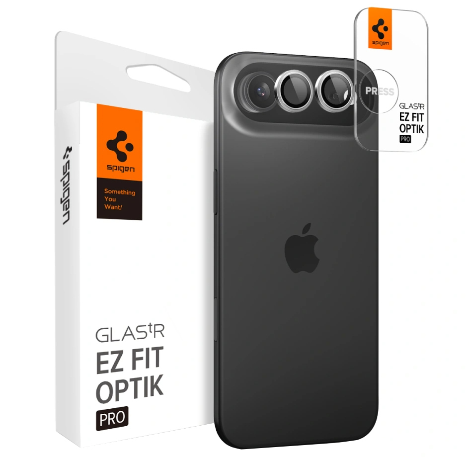 Skyddsfilm för bakre kameran Spigen GlastR EZ FIT Optik Pro för Apple iPhone 17 Air, Härdat glas, Silver AGL10132