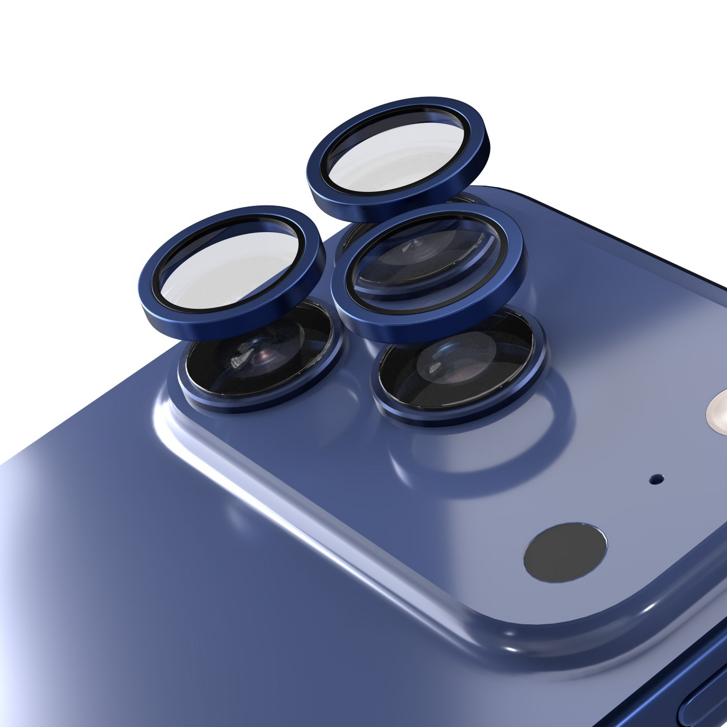 Etteri bakkameraskyddsfilm för Apple iPhone 17 Pro Max / 17 Pro, härdat glas, blå
