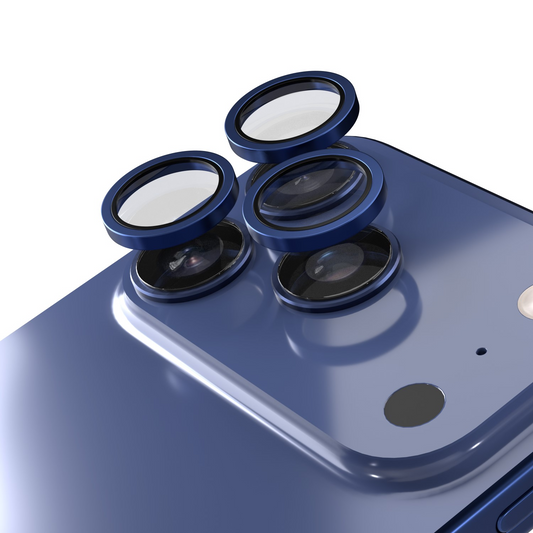 Etteri bakkameraskyddsfilm för Apple iPhone 17 Pro Max / 17 Pro, härdat glas, blå