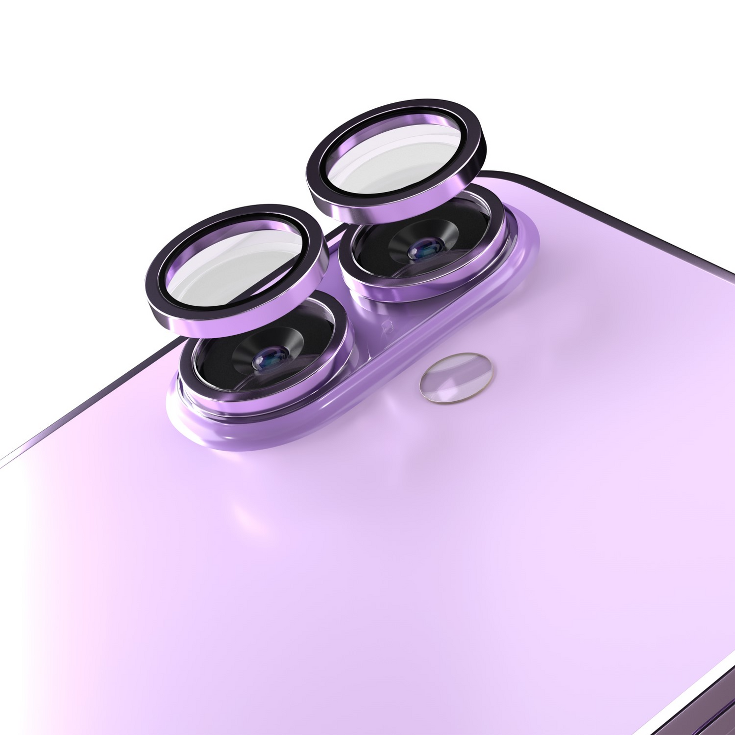 Bakre kameraskydd Etteri för Apple iPhone 17, Härdat glas, Lila