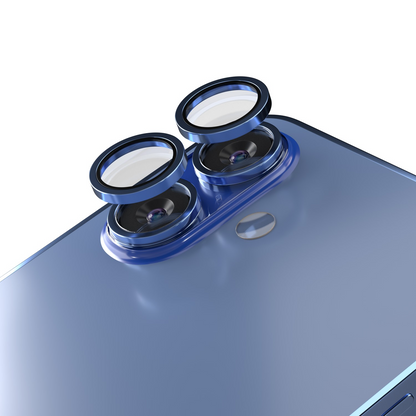 Etteri bakkameraskyddsfilm för Apple iPhone 16 Plus / 16, härdat glas, blå