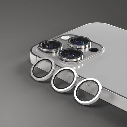 Etteri bakkameraskyddsfilm för Apple iPhone 16 Pro Max / 16 Pro, härdat glas, grå