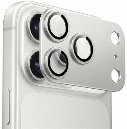 Skyddande film för bakre kamera Tech-Protect CamFull Fit+ för Apple iPhone 18 Pro Max, härdat glas, silver