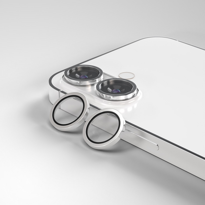 Bakre kameraskydd Etteri för Apple iPhone 17, Härdat glas, Vit
