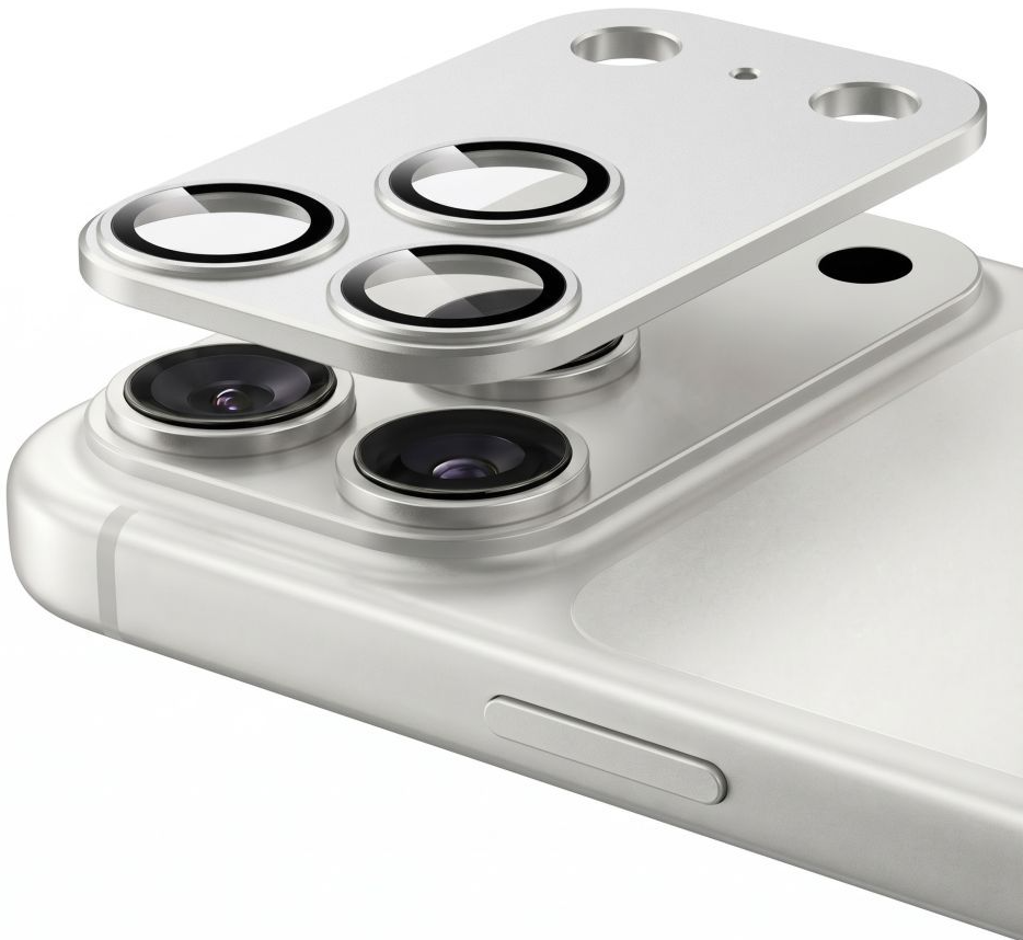 Skyddande film för bakre kamera Tech-Protect CamFull Fit+ för Apple iPhone 18 Pro Max, härdat glas, silver