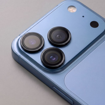 Skyddande kameralinsfilm Tech-Protect CamRing Fit+ för Apple iPhone 18 Pro / 18 Pro Max, härdat glas, svart