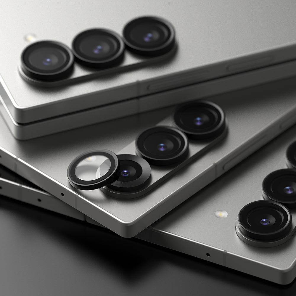 Skyddsfilm för bakre kameran Ringke för Samsung Galaxy Z Fold6 F956, Härdat glas, Set med 2 stycken, Svart