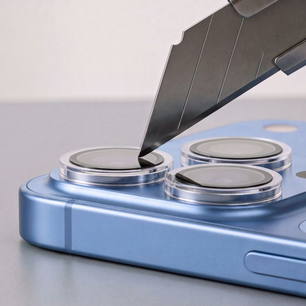 Skyddande film för bakre kamera Tech-Protect CamRing Fit+ för Apple iPhone 18 Pro / 18 Pro Max, härdat glas, transparent