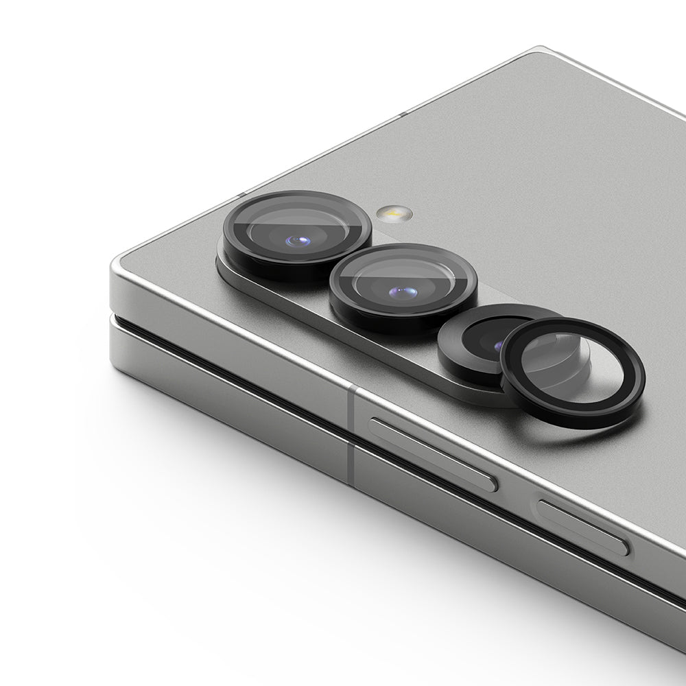 Skyddsfilm för bakre kameran Ringke för Samsung Galaxy Z Fold6 F956, Härdat glas, Set med 2 stycken, Svart