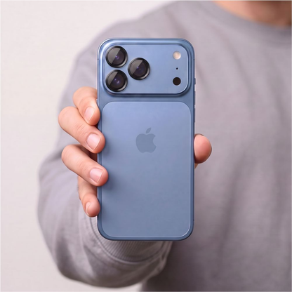 Skyddande kameralinsfilm Tech-Protect CamRing Fit+ för Apple iPhone 18 Pro / 18 Pro Max, härdat glas, svart