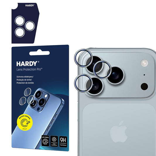 Skyddsfilm för bakre kamera 3MK Hardy Protection Pro för Apple iPhone 17 Pro Max / 17 Pro, Härdat glas, Beige