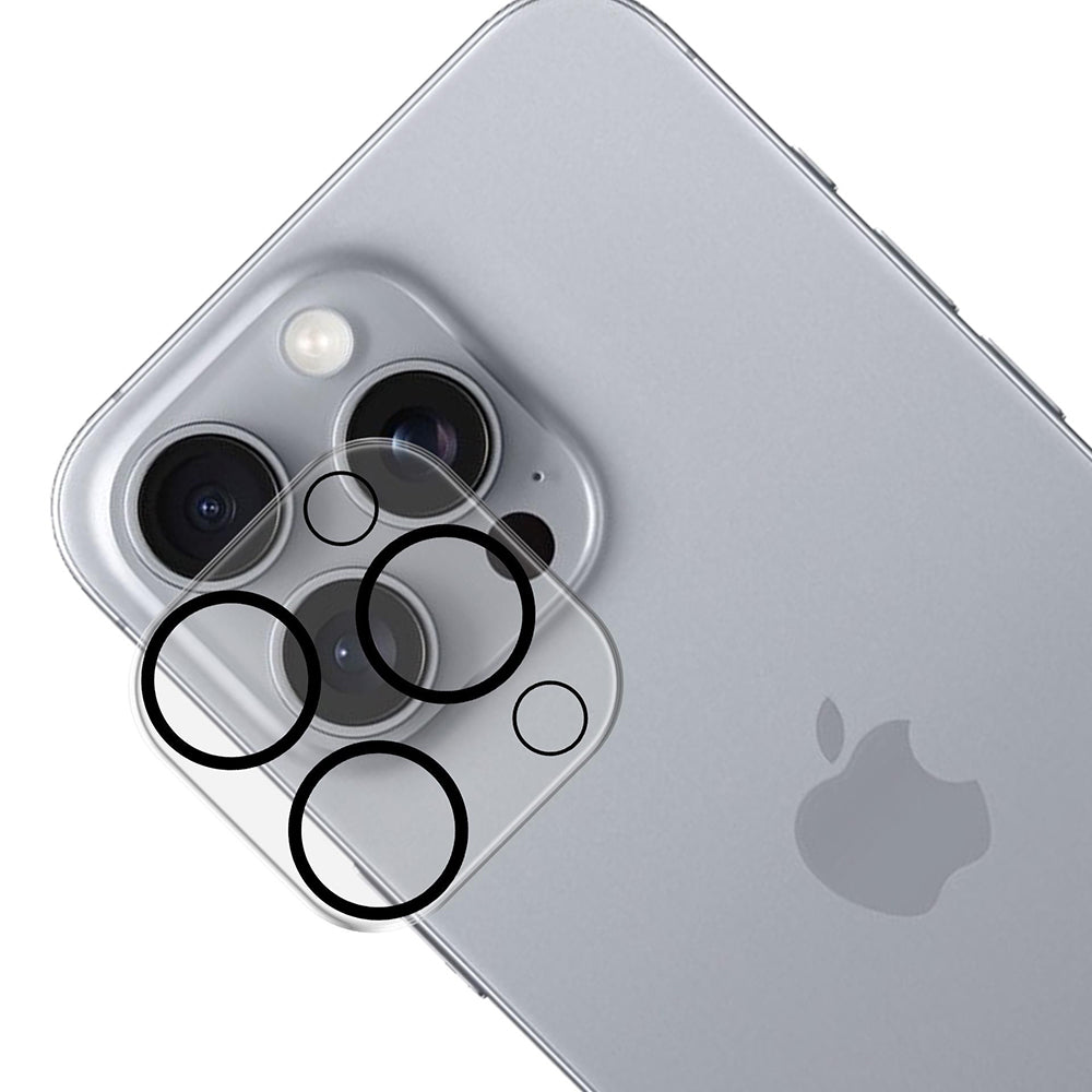 Bakre kameraskydd 3MK Pro Full Cover för Apple iPhone 16 Pro Max / 16 Pro, Härdat glas, Svart