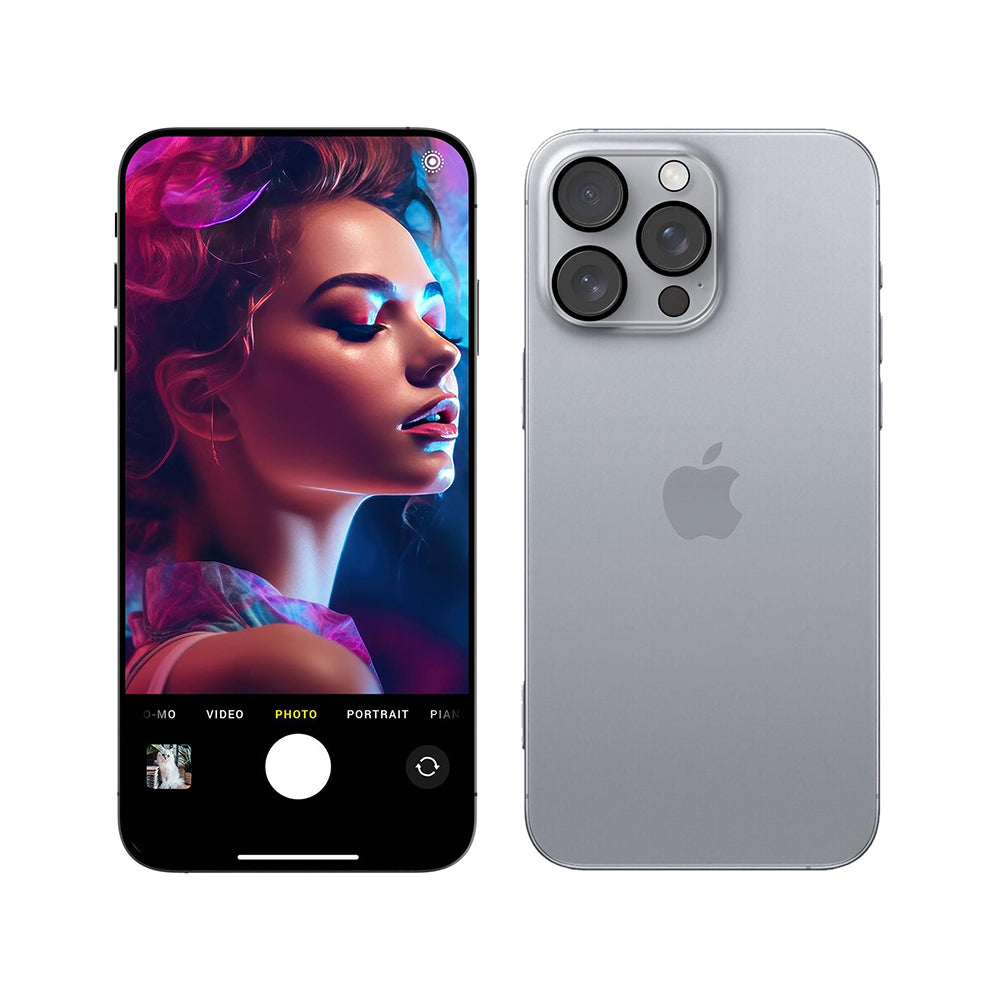 Skyddsfilm för bakre kamera 3MK Pro Full Cover för Apple iPhone 17 Pro, Härdat glas, Svart