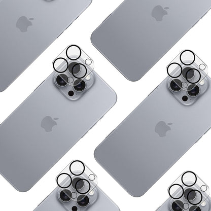 Skyddsfilm för bakre kamera 3MK Pro Full Cover för Apple iPhone 17 Pro, Härdat glas, Svart