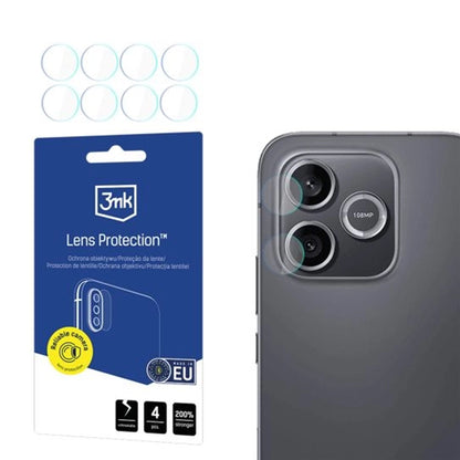 Skyddsfilm Bakre Kameran 3MK Protection för Honor 600 Lite, Härdat Glas, Set om 4 stycken, Transparent