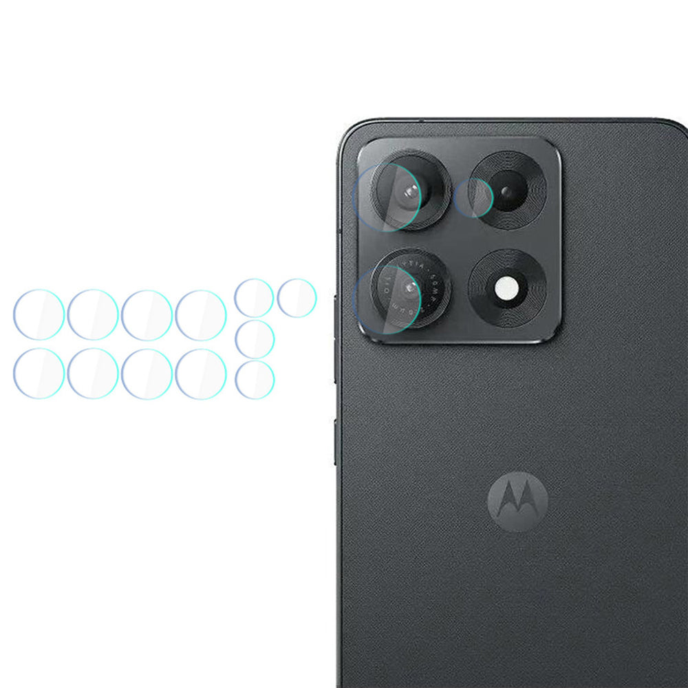 Skyddsplast för bakre kamera 3MK Protection för Motorola Edge 70 Max, härdat glas, set med 4 stycken, transparent