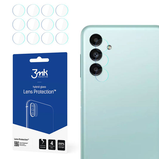 Skyddsfilm för bakre kamera 3MK Protection för Samsung Galaxy A13 5G A136, Flexibelt glas, Set med 4 stycken, Transparent