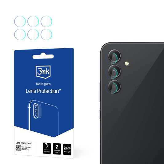 Skyddsfilm för bakre kamera 3MK Protection för Samsung Galaxy A54 A546, Flexibelt glas, Set med 4 stycken, Transparent