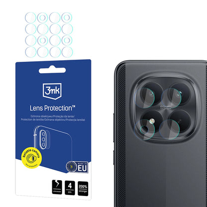 Skyddsfilm för bakre kamera 3MK Protection för Xiaomi Poco M8 Pro, härdat glas, set med 4 stycken, transparent