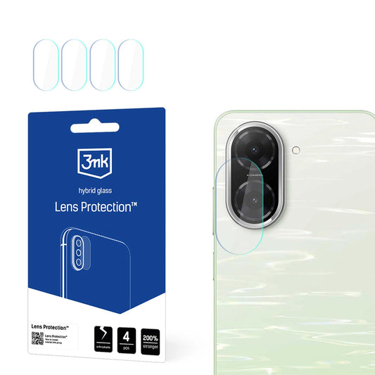 Skyddsplast för bakre kamera 3MK Protection för Xiaomi Redmi A5 4G, Flexibelt glas, Set med 4 stycken, Transparent