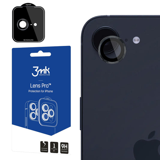 Skyddsfilm för bakre kamera 3MK Protection Pro för Apple iPhone 17e / 16e, härdat glas, transparent