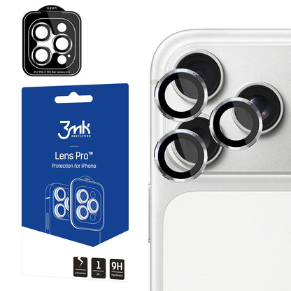 Skyddande film för bakre kamera 3MK Protection Pro för Apple iPhone 18 Pro / 18 Pro Max, härdat glas, silver
