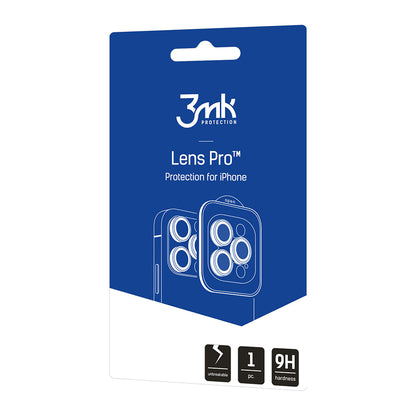 Skyddande film för bakre kamera 3MK Protection Pro för Apple iPhone 18 Pro / 18 Pro Max, härdat glas, silver