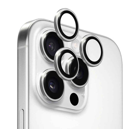 Skyddsplast för bakre kamera Anank AR för Apple iPhone 16 Pro Max / 16 Pro, härdat glas, silver