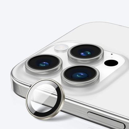 Skyddsplast för bakre kamera Anank AR för Apple iPhone 16 Pro Max / 16 Pro, härdat glas, silver