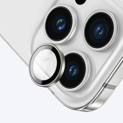 Skyddsplast för bakre kamera Anank AR för Apple iPhone 16 Pro Max / 16 Pro, härdat glas, silver