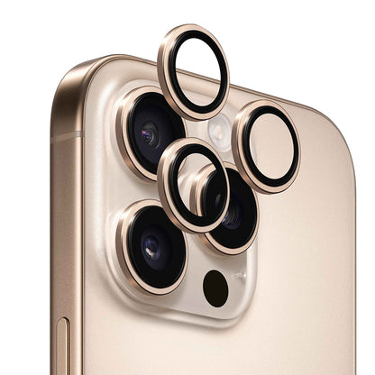 Anank AR bakkameraskyddsfilm för Apple iPhone 16 Pro Max / 16 Pro, härdat glas, guld