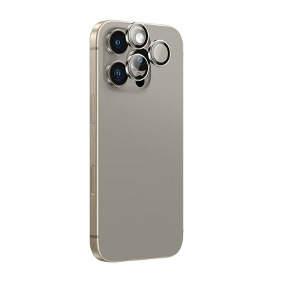Skyddsplast för bakre kamera Anank AR för Apple iPhone 16 Pro Max / 16 Pro, härdat glas, metallgrå