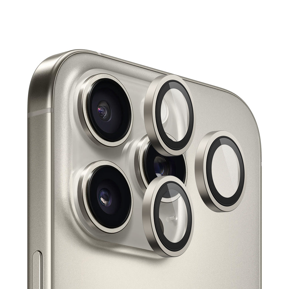 Blueo 99 Anti-Reflekterande HD Bakre Kameraskyddsfilm för Apple iPhone 16 Pro Max / 16 Pro, Härdat Glas, Metallgrå