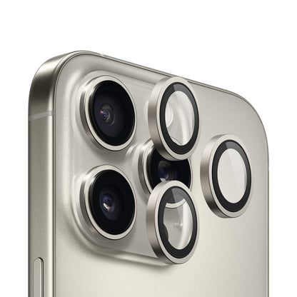 Blueo 99 Anti-Reflekterande HD Bakre Kameraskyddsfilm för Apple iPhone 16 Pro Max / 16 Pro, Härdat Glas, Metallgrå