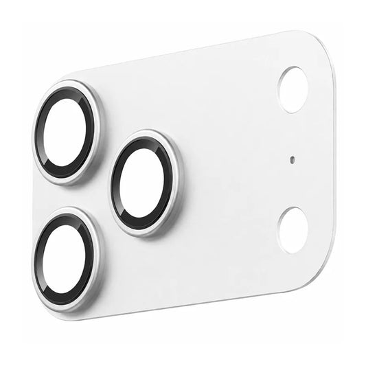 Blueo Integrated Metal-skydd för bakre kamera till Apple iPhone 17 Pro Max, härdat glas, silverfärgat