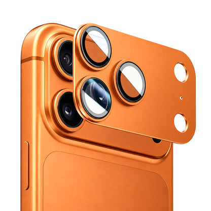 Blueo Integrated Metal-skyddsfilm för bakre kamera till Apple iPhone 17 Pro, härdat glas, orange