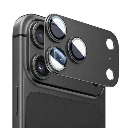 Blueo Integrated Metal-skydd för bakre kamera till Apple iPhone 18 Pro, härdat glas, svart
