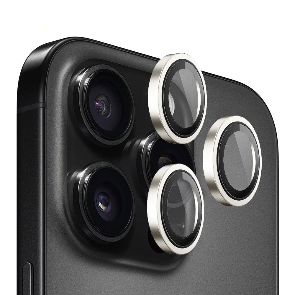 Skyddsfilm för bakre kamera Blueo Metal Frame för Apple iPhone 14 Pro Max / 14 Pro, härdat glas, guld