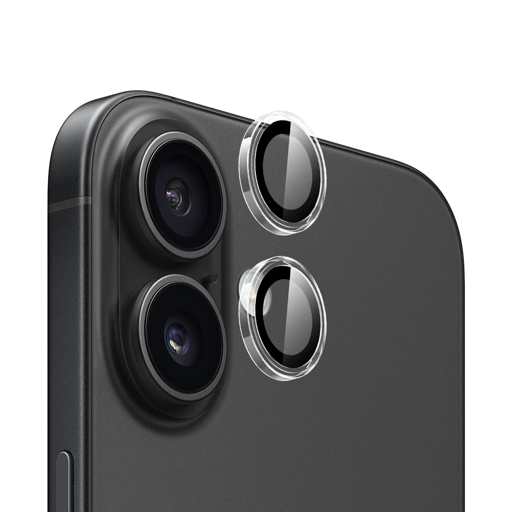 Skyddsfilm för bakre kamera Blueo Metal Frame för Apple iPhone 16 Plus / 16, härdat glas, transparent